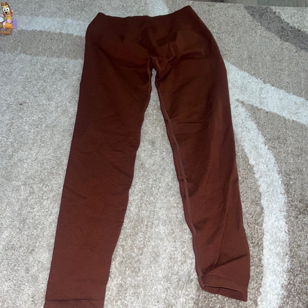 Brown seamless leggings